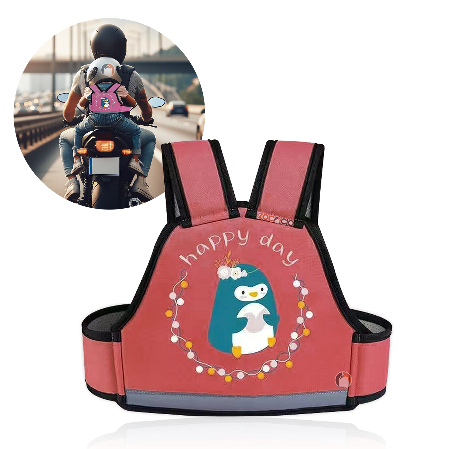 Vista 2 de Arnés Cinturón Infantil De Seguridad